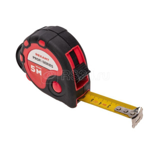 Рулетка измерительная «Профи» прорезиненный корпус REXANT, 5 м х 19 мм 53395