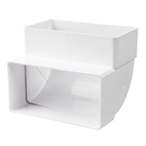 Колено плоское вертикальное 60х120мм (612КВП) 08958