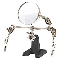 Зажим для пайки "Третья рука" с лупой "Спарта"  914605