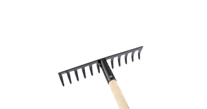 Грабли прямые 14 зуб с черенком 83906