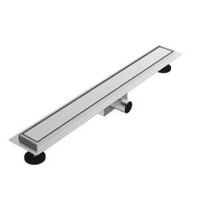 Трап лин. PR 600мм нерж.ст. Ø40-50 мм, горизонт. отвод, комб. затв., реш. №2 из нерж. ст. 68223