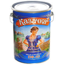 Эмаль "Казачка" 6кг КРАСНАЯ 9644184