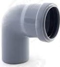 Полуотвод Ф32х87,5 серый 68827