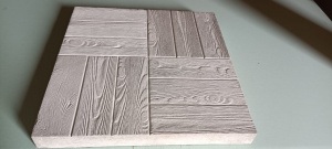 Брусчатка "12 дощечек" Серая 50х50х5см 823893