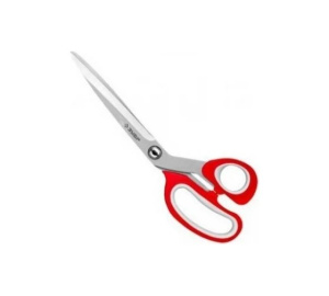 Хозяйственные ножницы ЗУБР 200 мм, изогнутые двухкомпонентные ручки,  (40442-21) ОБ977381