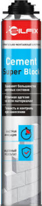 SILFIX Cement Super Block, клей-пена для газобетонных блоков, 750 мл 1043121