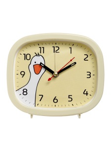 Будильник «Гусь», плавный ход, 12.5×10.5 см, жёлтый (10940787) 1047181