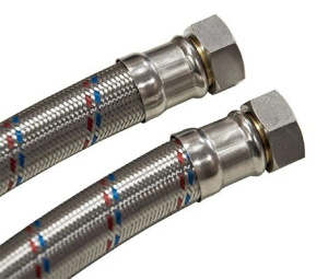 Шланг бронированный 100см прямой 1"FF (для насосной станции) 35034