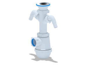 Сифон Ани Грот 1 1/2"*40 с 2 отв. с/м (А1115) 84333