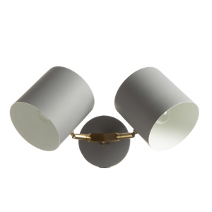 Бра "Азурит" 11х12х36см Е27 40Вт серый 10340892 18587