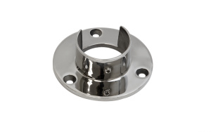 Фланец с 3-мя потайными крепежными винтиками с пластиковой вставкой хром D50,4 962943