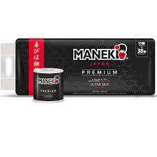 Бумага туалетная "Maneki" (TP708H) серия BLACK&WHITE 3 сл.214 л.30м. Х123752