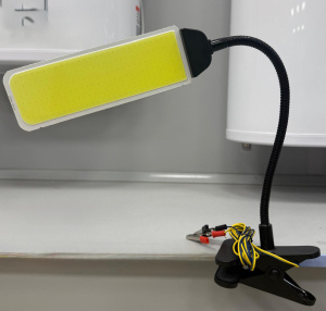 Светильник LED панель 12V на прищепке с крокодилами 30 Вт СС2002 041370