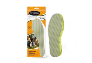 Стельки "Corbby" Latex Aromat Универсальные ароматизированные р-р 35-45 (1211) Х06134