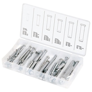 Набор штифтов с головкой и отверстием под шплинт,60 предм.(47612) 789919