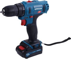 Дрель-шуруповерт аккумуляторная Кратон CD-12-Li-1,5 76077
