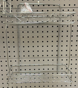 Полочка прямая 2-х ярусная хром  СТ961557