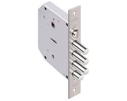 Замок врезной БАЗАЛЬТ 1.05.41 никель, сувальдный, задвижка 010109