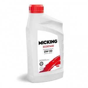 Моторное масло MICKING ECOSTAGE (бенз/синт) SN 0W-20 1L 56510