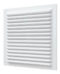 Решётка вентиляционная 19,4х19,4см с сеткой белая 13006