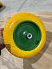 Колесо STANDART PU1301 размер 13*3,25-8 16/90мм диск сварной зеленый пу желтый 70462 - купить во Владивостоке, фото товара