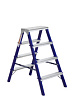 Стремянка стальная с алюминиевыми ступенями ALUMET 2-х сторонняя 4 ступени 8204 30121 - купить во Владивостоке, фото товара