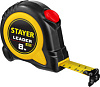 Рулетка с автостопом 8м*25 мм STAYER Leader Professional (3402-08-25) 41325 - купить во Владивостоке, фото товара