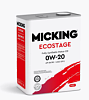 Моторное масло MICKING ECOSTAGE (бенз/синт) SN 0W-20 4L 56527 - купить во Владивостоке, фото товара