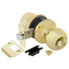 Ручка защелка DK672 PB-BK (6072 PB-B) (фик.) золото (25221) (PUNTO) 017009 - купить во Владивостоке, фото товара