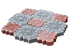 Брусчатка "гжель" цветная (12сер.боль+12красн.мал) 761410 - купить во Владивостоке, фото товара