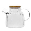 Чайник 1500 мл, жаропрочное стекло, нерж. сталь, бамбук, упак., рифленый,  MULTICO 041288 - купить во Владивостоке, фото товара