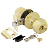 Ручка защелка DK672 PB-ET (6072 PB-E) (кл./фик.) золото (25223) (PUNTO) 017016 - купить во Владивостоке, фото товара