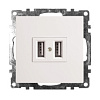 Розетка USB 2-х местн. КАТРИН Белый GLS10-7115-01 16316 - купить во Владивостоке, фото товара