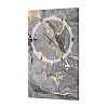 Часы-картина настенные, интерьерные "Серый мрамор", 35 х 60 см, на холсте, бесшумные 9766549 - купить во Владивостоке, фото товара