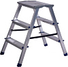 Алюминиевая двухсторонняя стремянка с мини-платформой (3 ступени) 980381 - купить во Владивостоке, фото товара